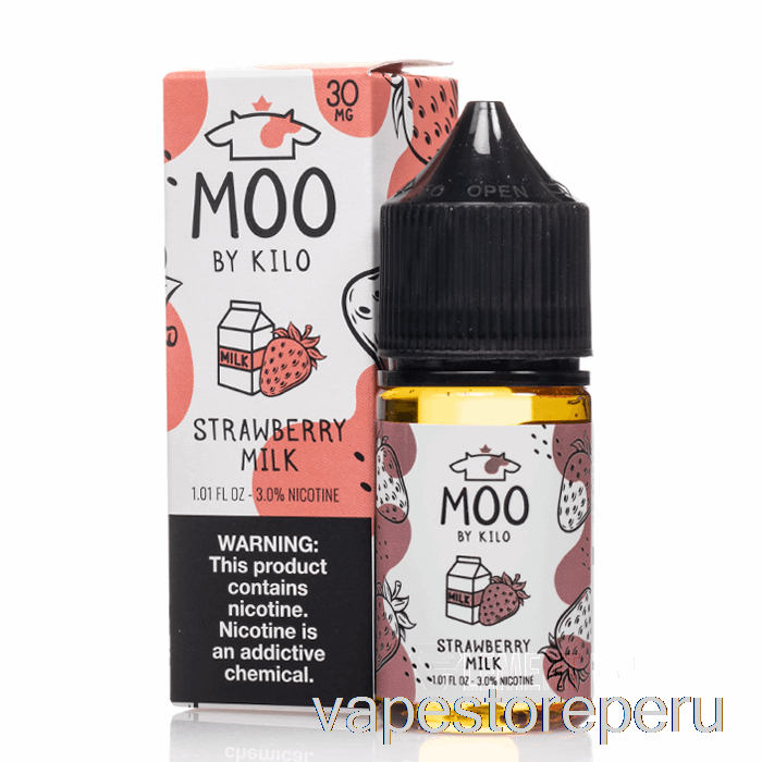 Vape Smoke Leche De Fresa - Sales Moo - 30ml 30mg